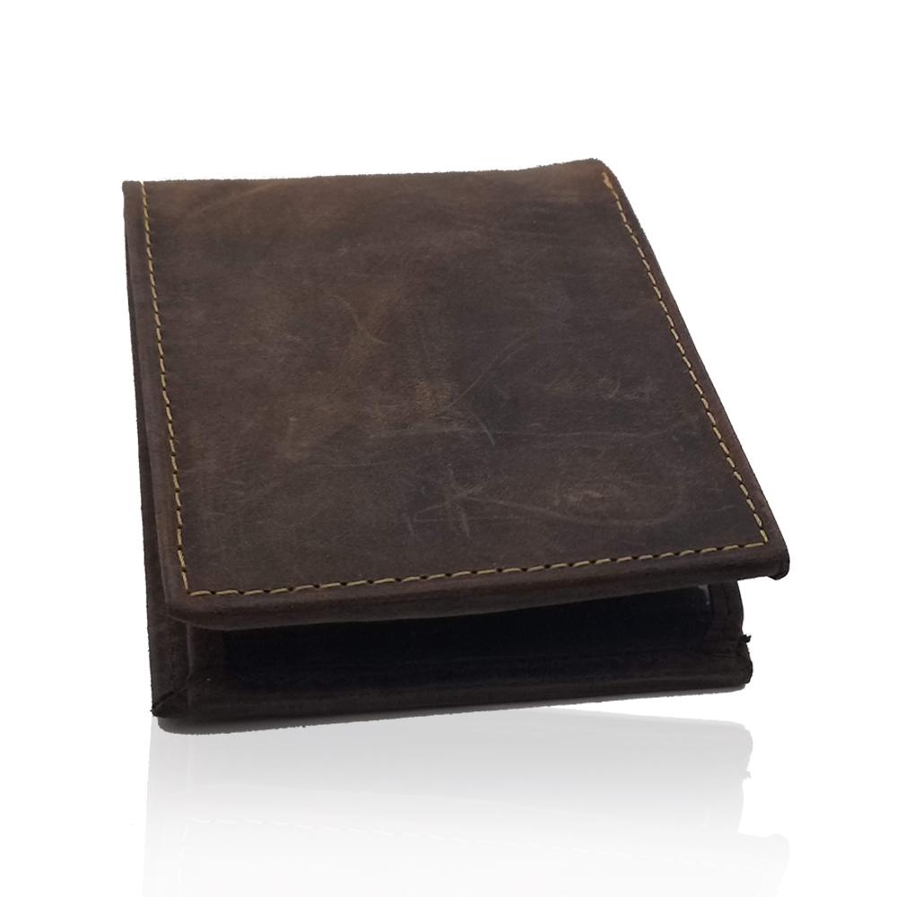 Mens Bifold Wallet with ID Flap - S'roushaa