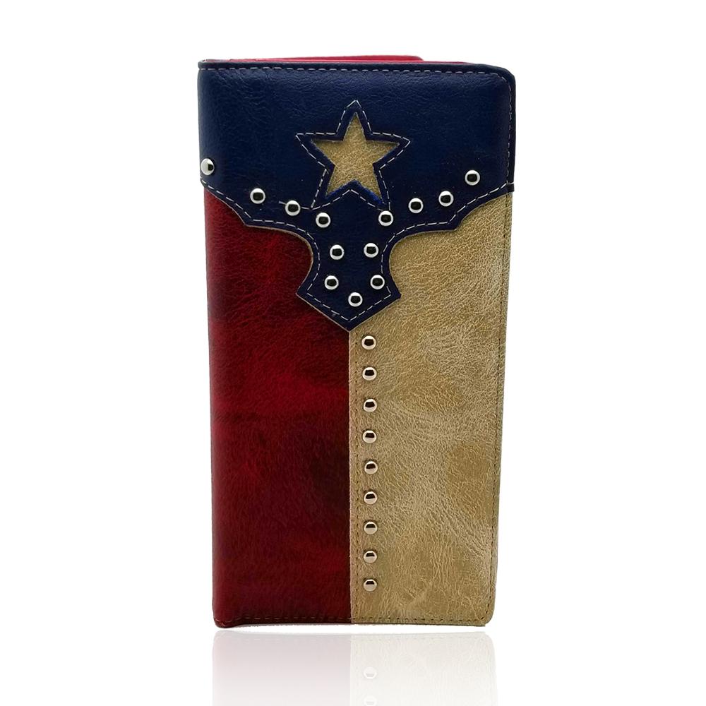 Texas-Flag-Embellished-Two-Fold-Wallet