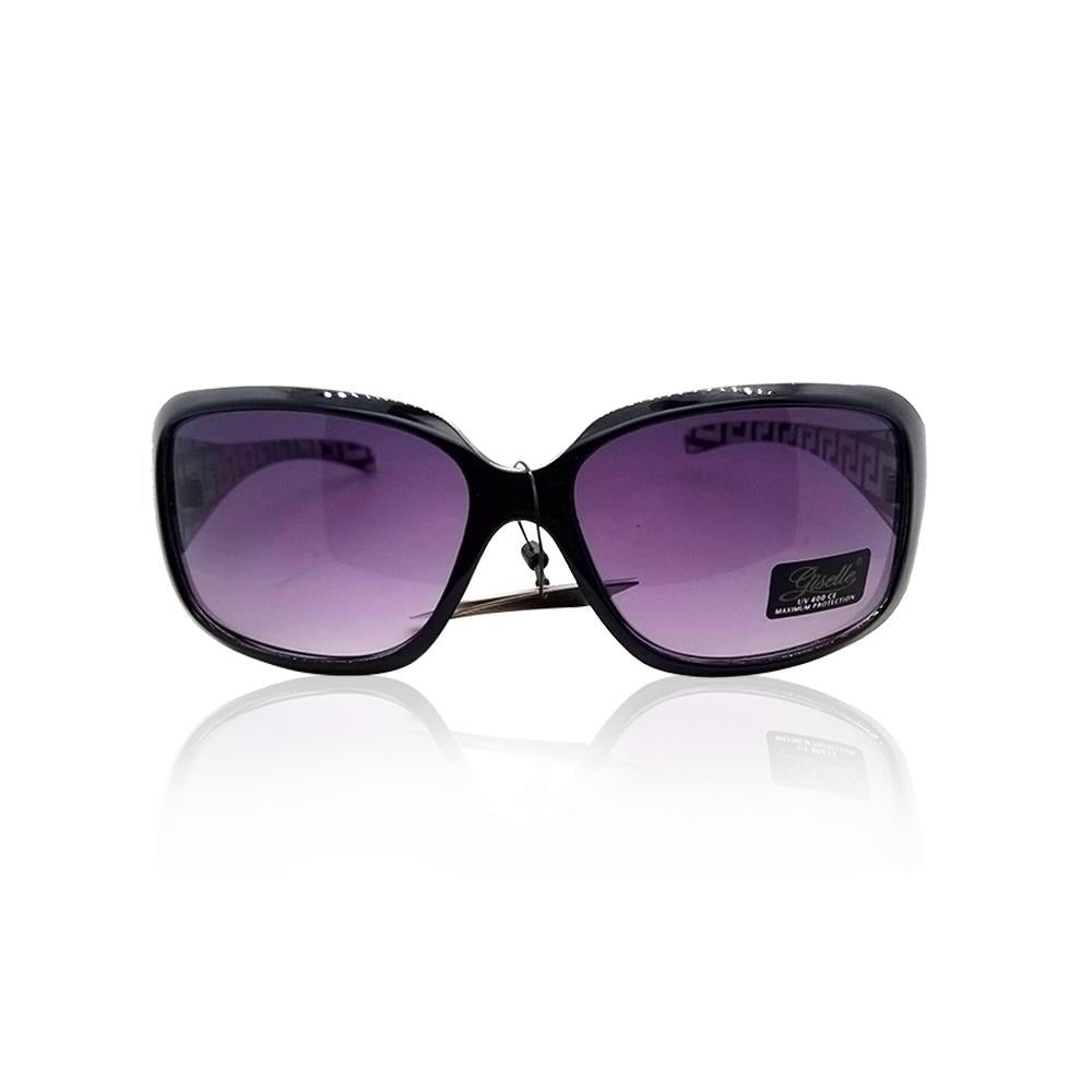 UV Protection Retro Square Sunglasses Purple - S'roushaa