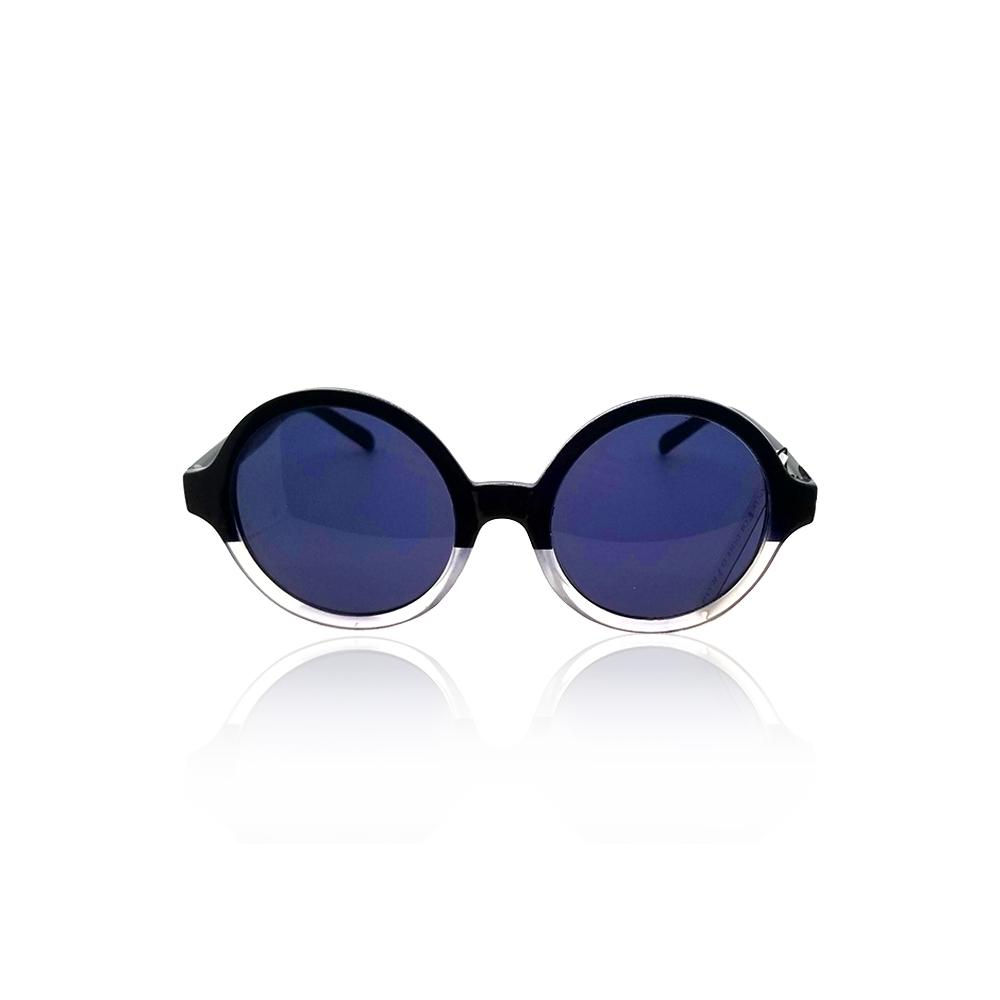 UV Protection Round Blue Sunglasses - S'roushaa