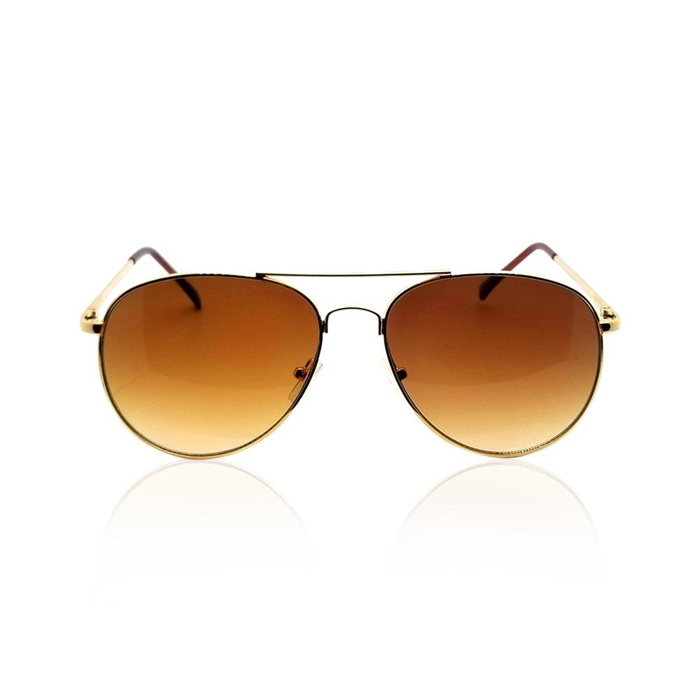 Brown UV Protection Aviator Sunglasses Brown (Free Size) - S'roushaa