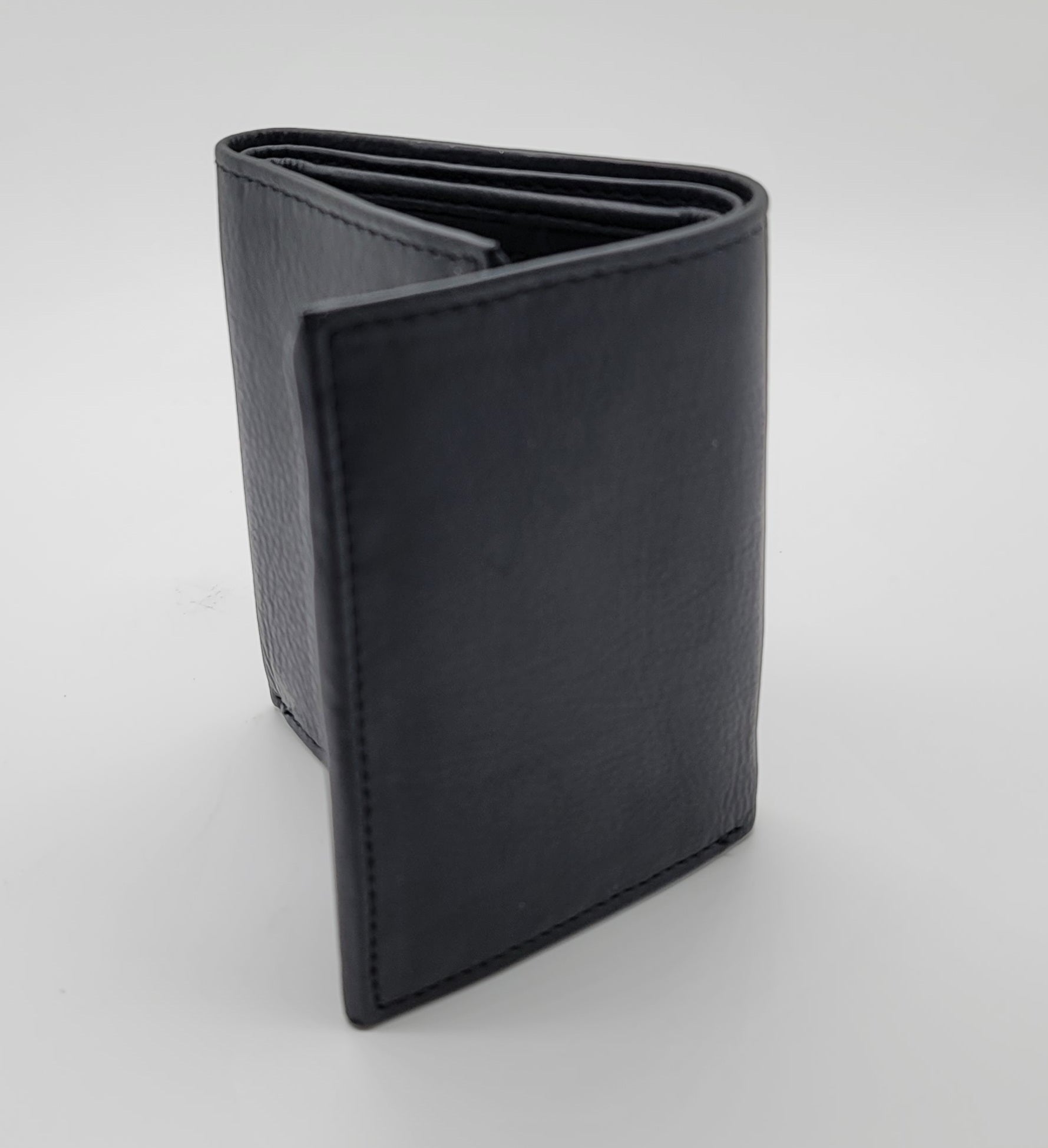 Trifold Leather Brown Wallet With Credit Card Slots