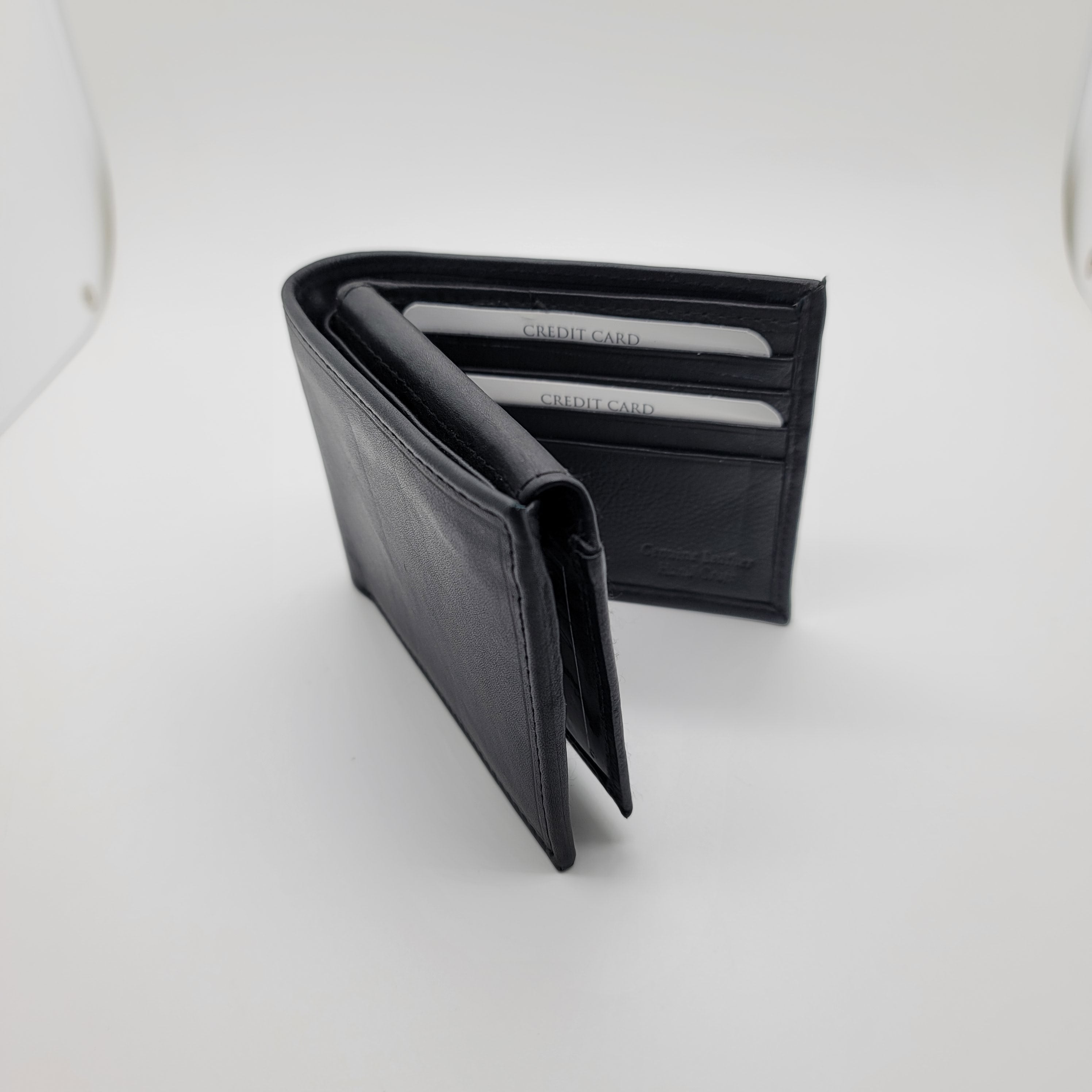 Two Fold Solid Leather Wallet