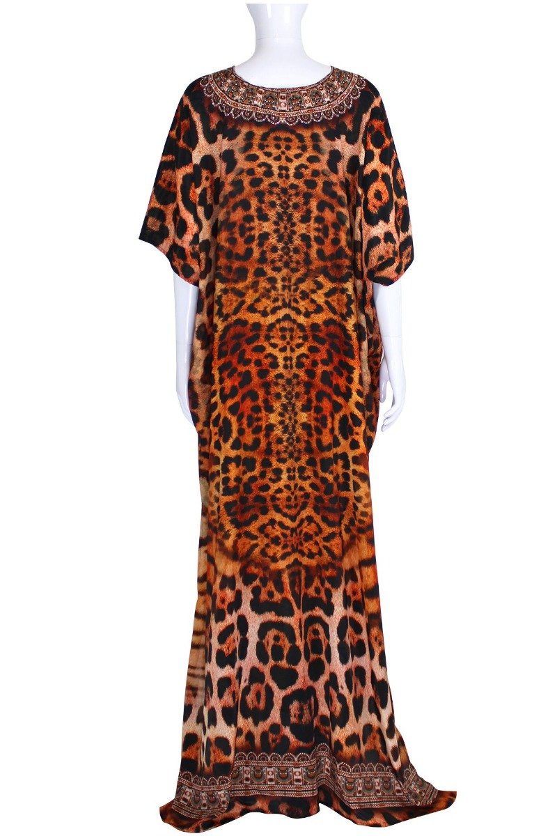 Animal-Print-Designer-Long-Kaftan-Dress