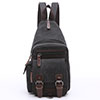SRC083Canvas Waxed latest model solid color small canvas men sling crossbody chest bag