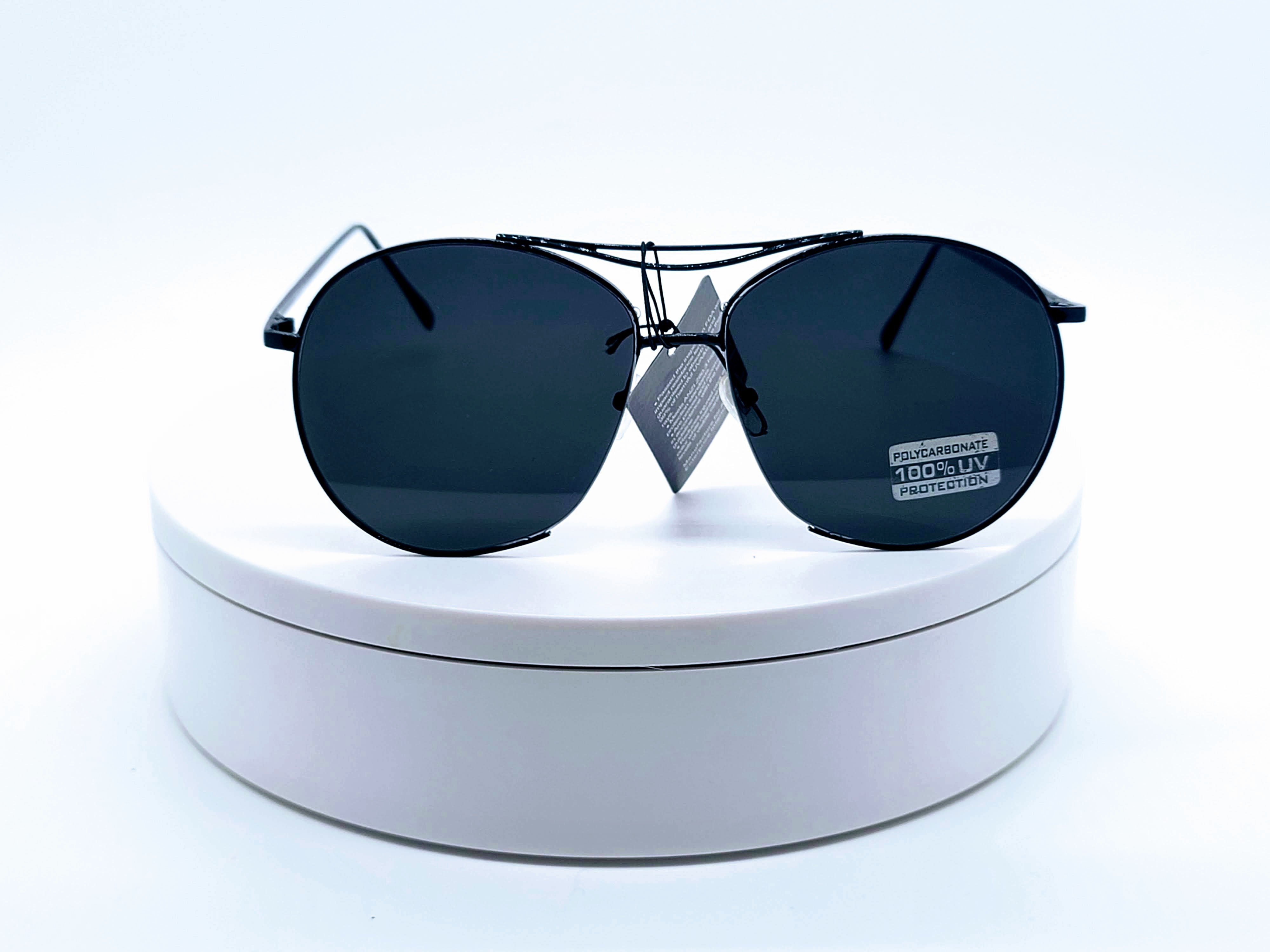 Blue-Lens-Aviator-Shape-Sunglasses