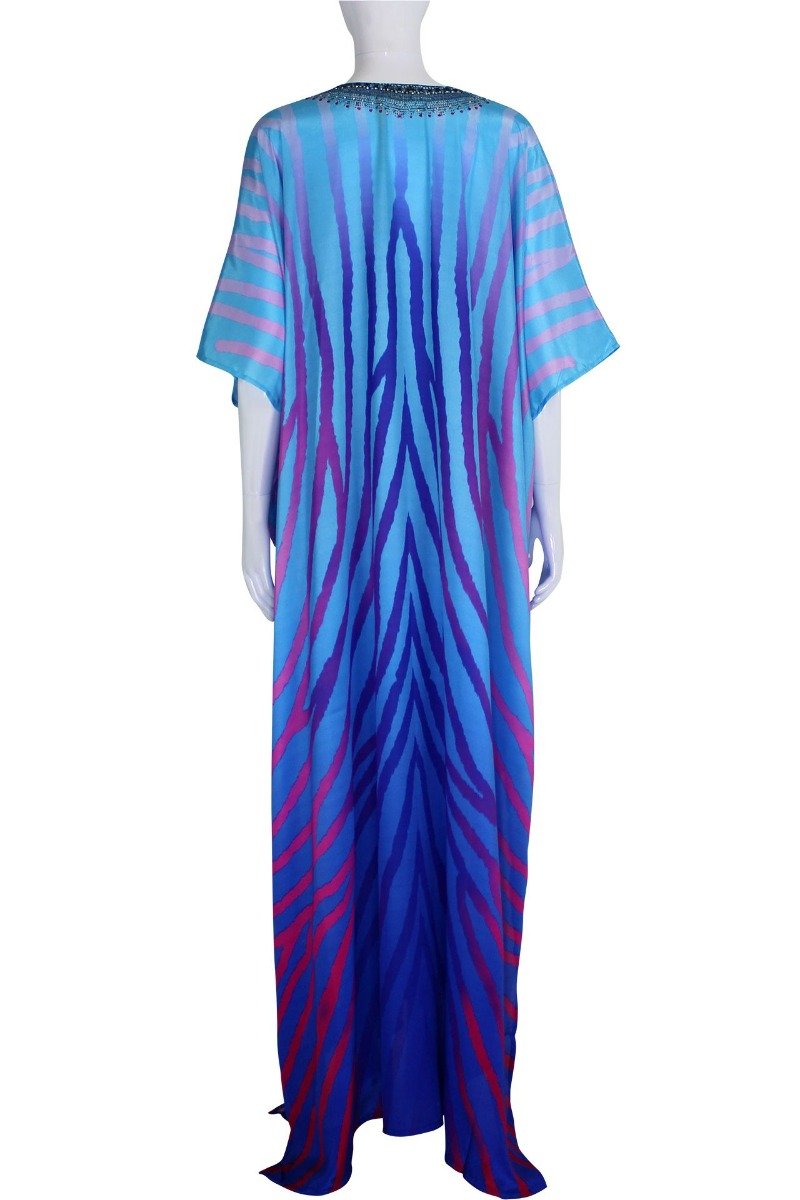 Blue-Long-Kaftan-Dress-For-Womens