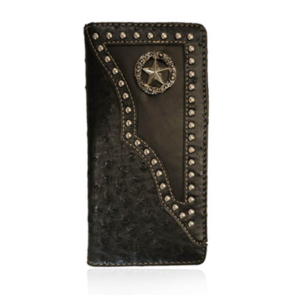 Genuine-Leather-Embellished-Star-Collection-Men's Wallet