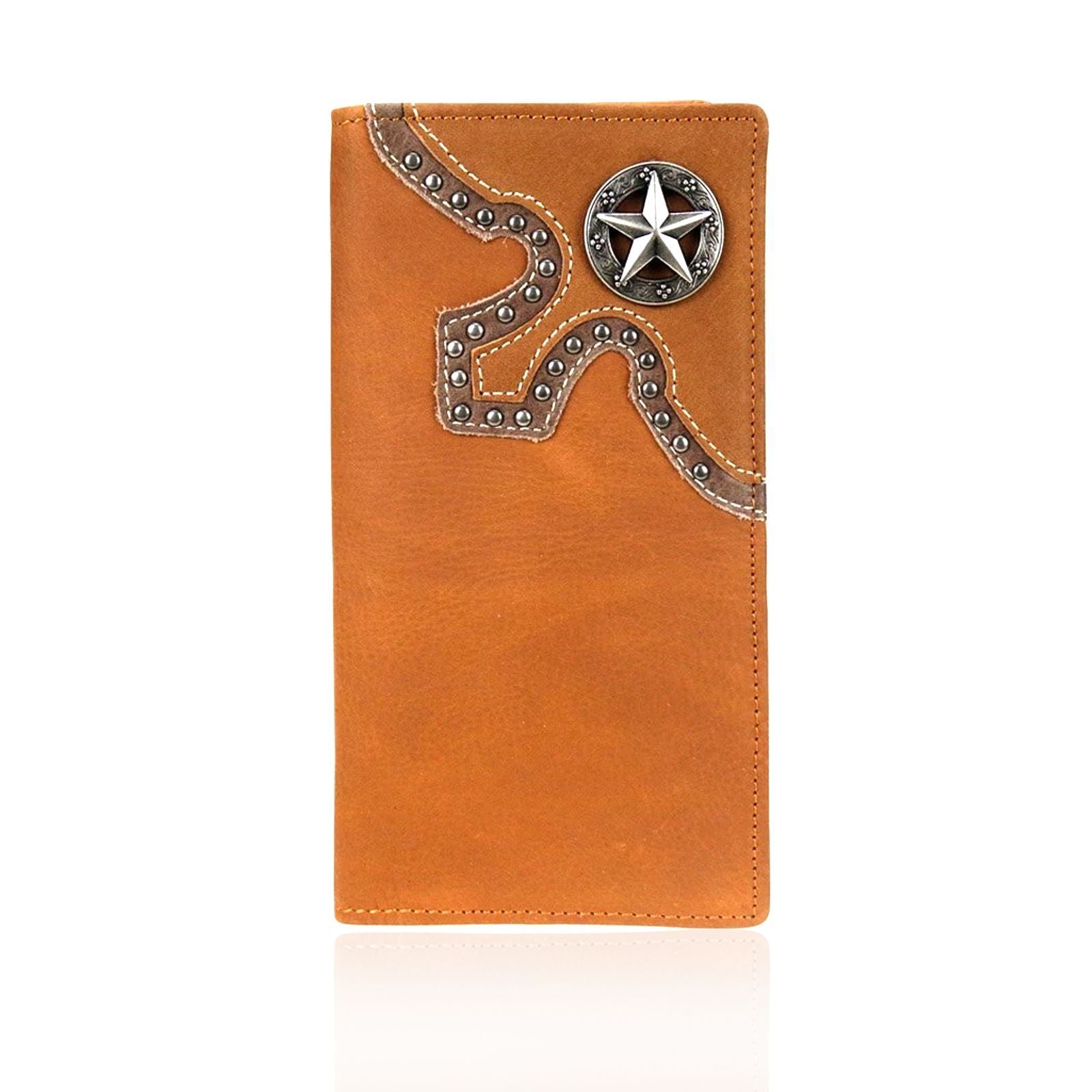 Genuine-Leather-Lone-Star-Collection-Men's-Wallet-Brown