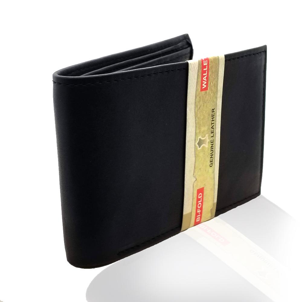Genuine-Leather-Two-Fold-Wallet-Black
