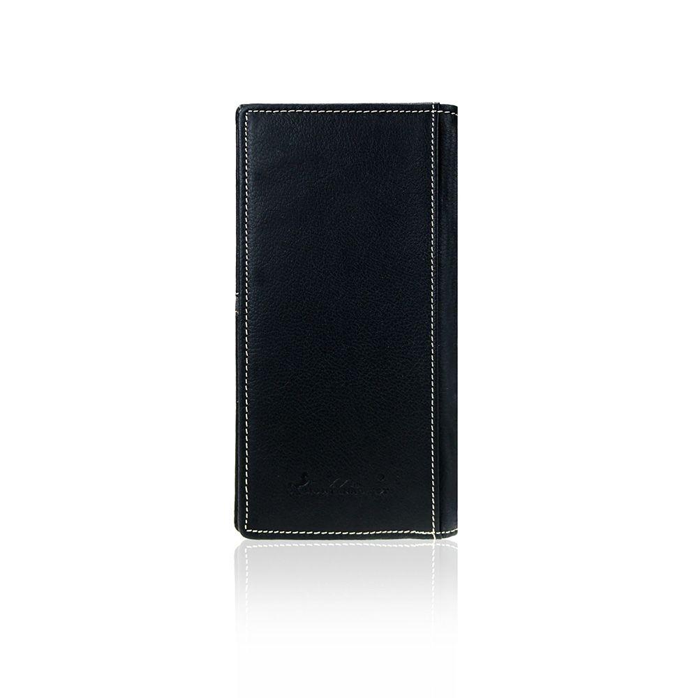 Genuine-Tooled-Leather-Collection-Men's-Wallet-Black