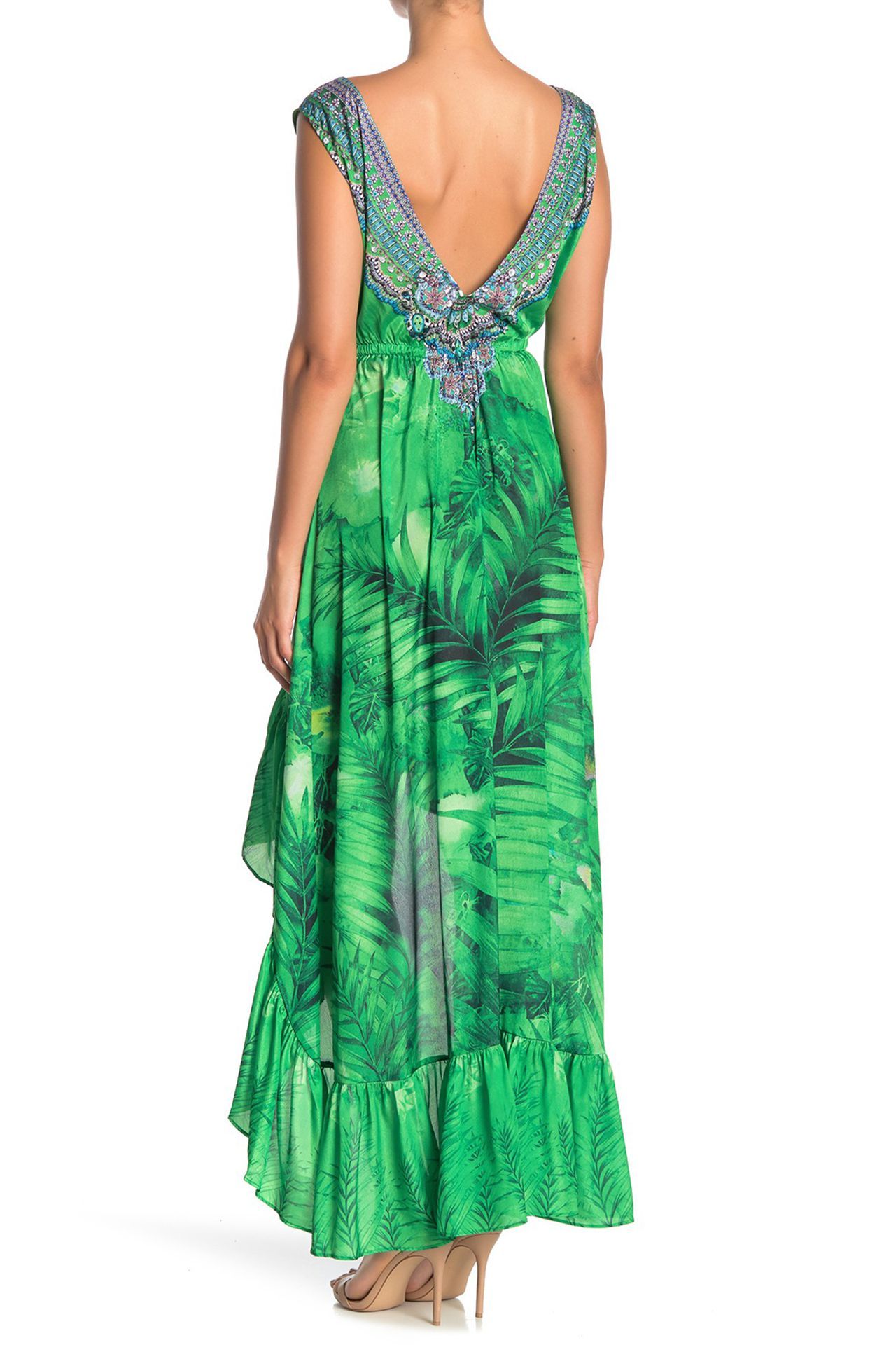 Green-Designer-Hi-Low-Dresses