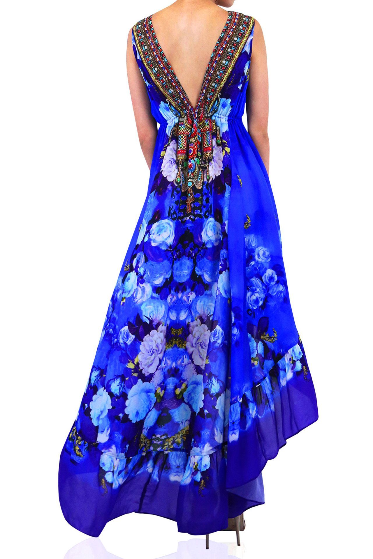 Hi-Low-Dress-In-Blue-For-Womens