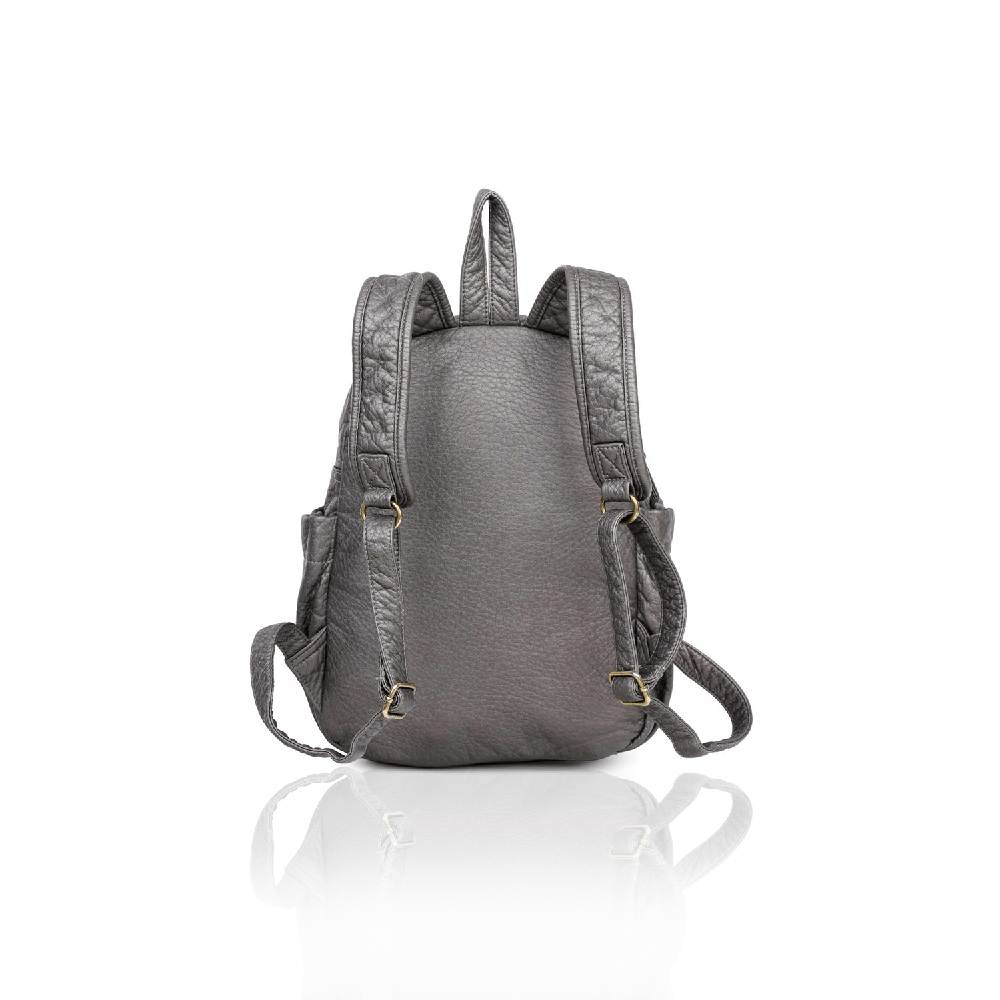 Pure-Leather-Backpack-In-Silver