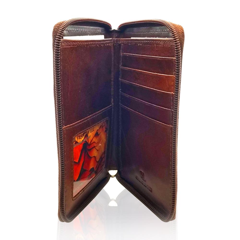 Leather-Two-Fold-Passport- Wallet
