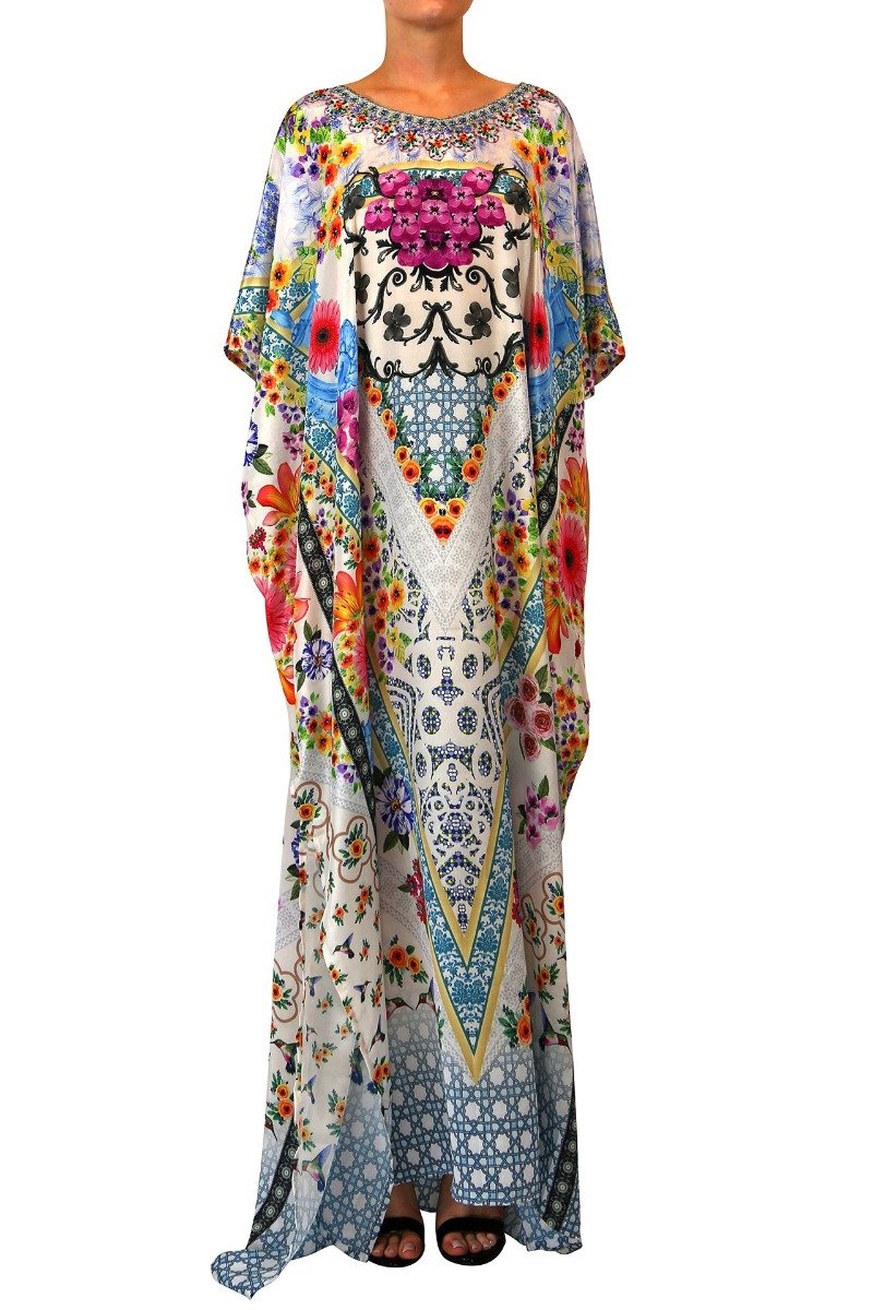 Long-Kaftan-Dress-In-Floral-Print