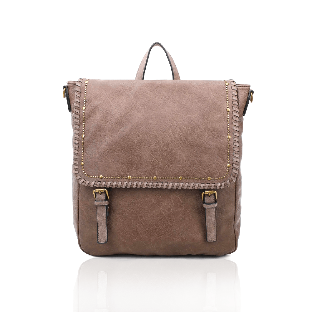 Men-Leather-Brown-Backpack