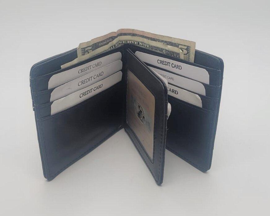 Mens-Pure-Leather-Bifold-Wallet