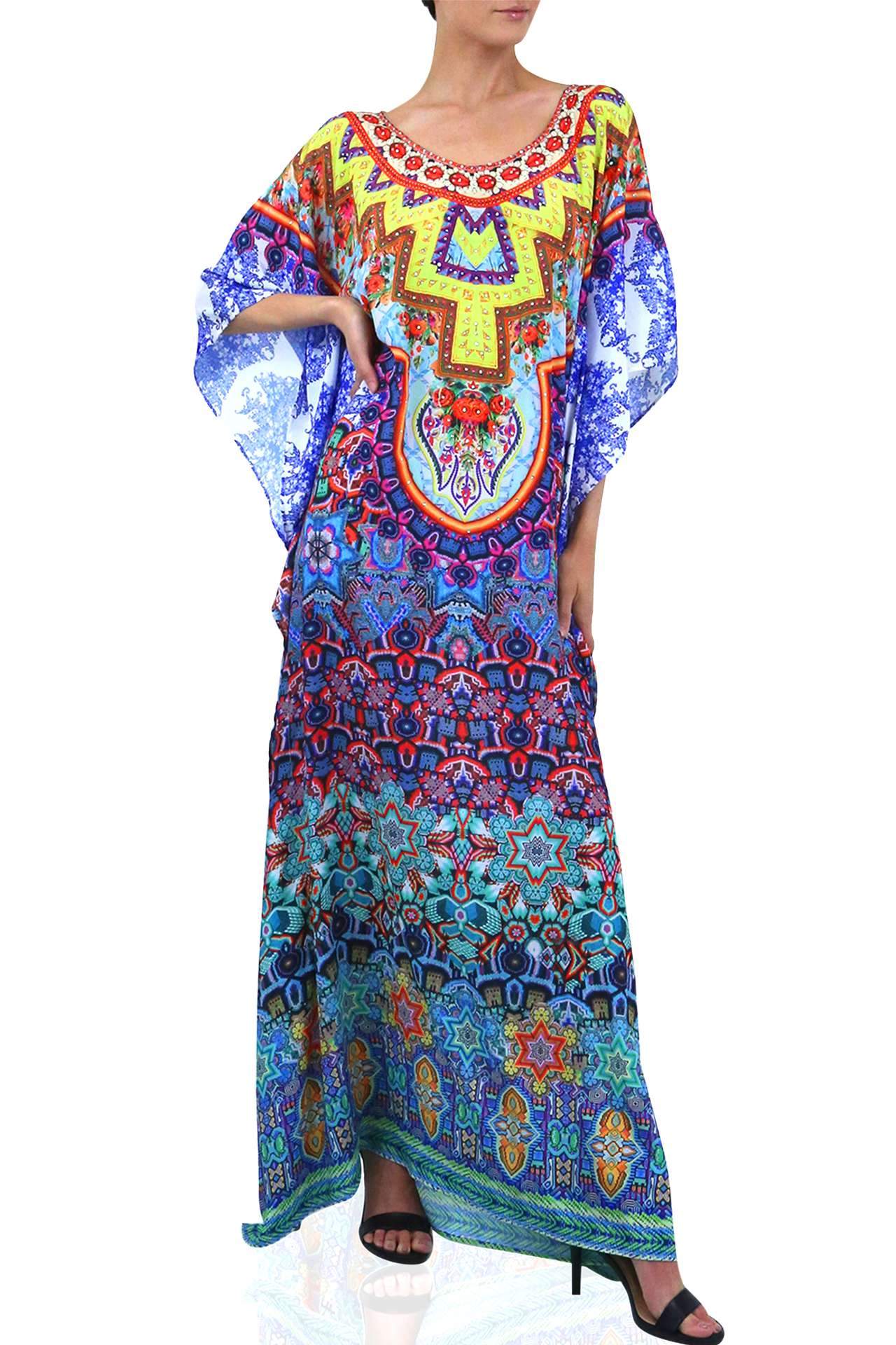 Printed-Designer-Kaftan-Dress