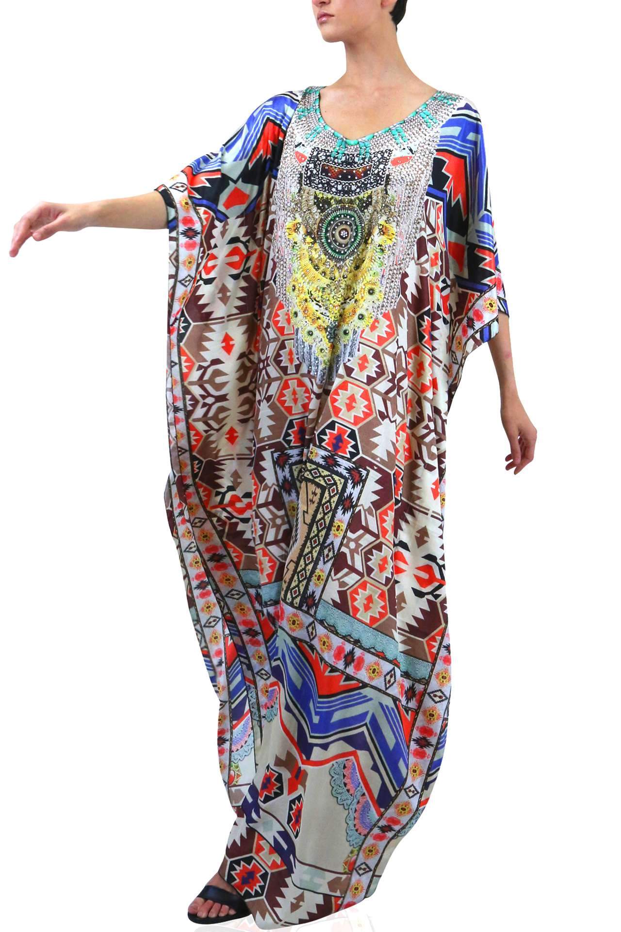 Printed-Designer-Kaftan-Dress