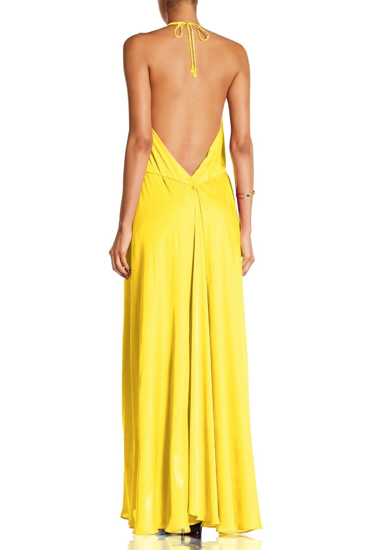 Solid-Yellow-Maxi-Dress