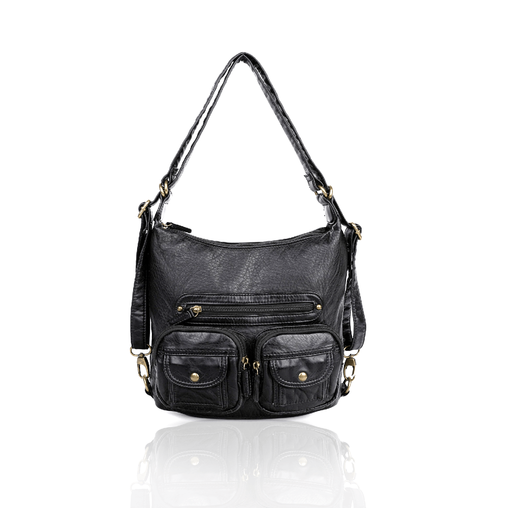 Women's-Leather-Backpack-Black