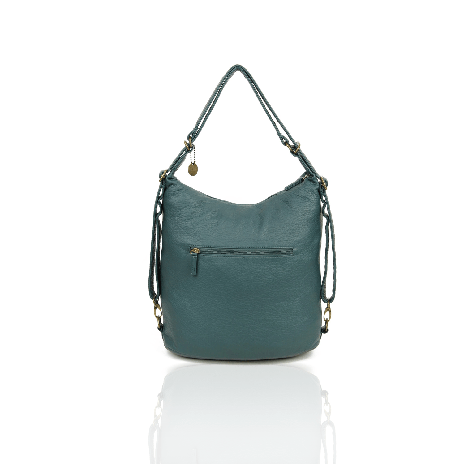 Women's-Leather-Backpack-In-Green
