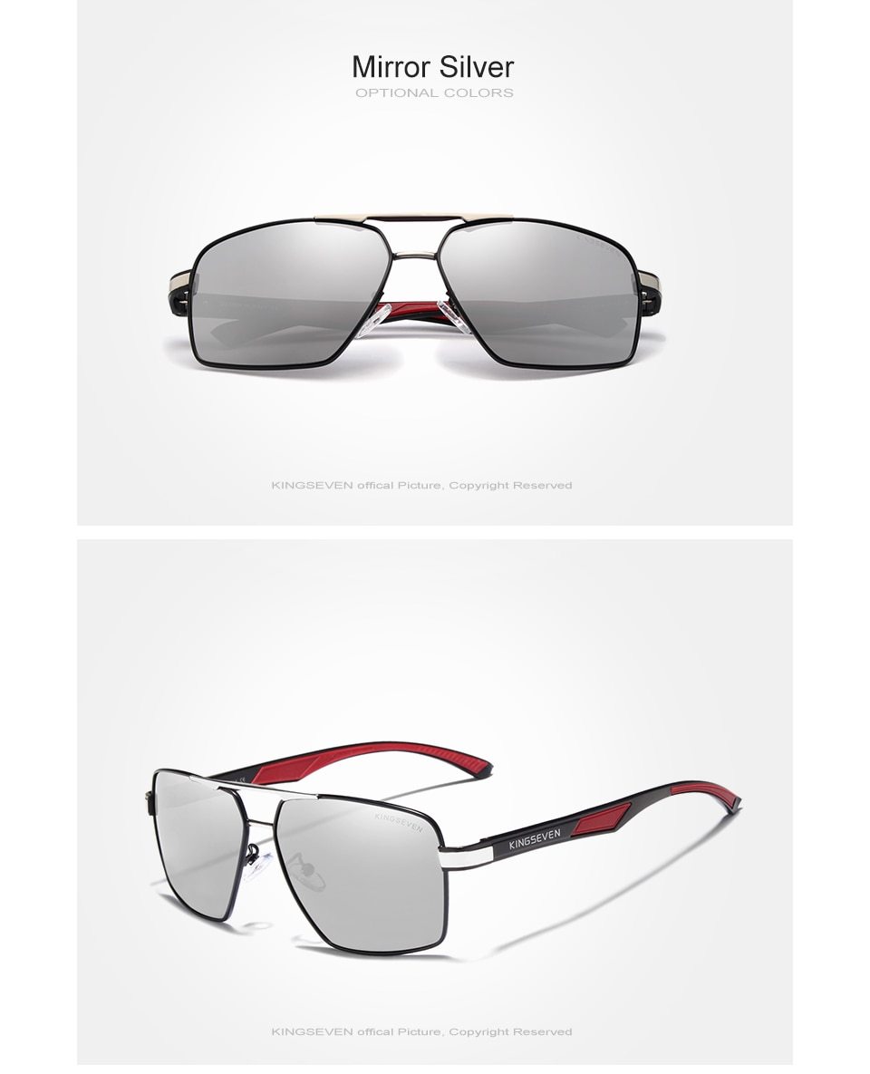 Aluminum Men's Sunglasses Polarized Lens Glasses - S'roushaa
