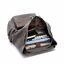 Vintage Leather Backpack for Men & Women, Denim Canvas Laptop Rucksack